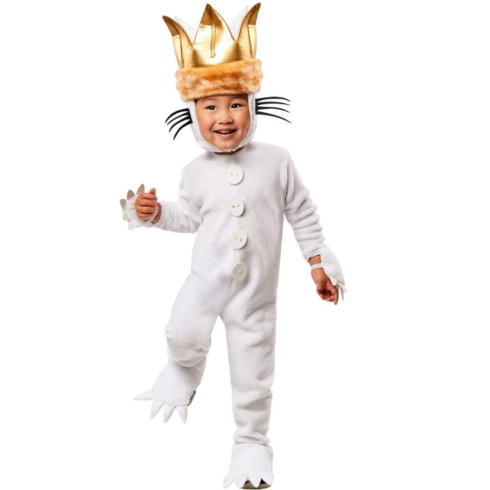 Kids White and Gold Costume with Crown